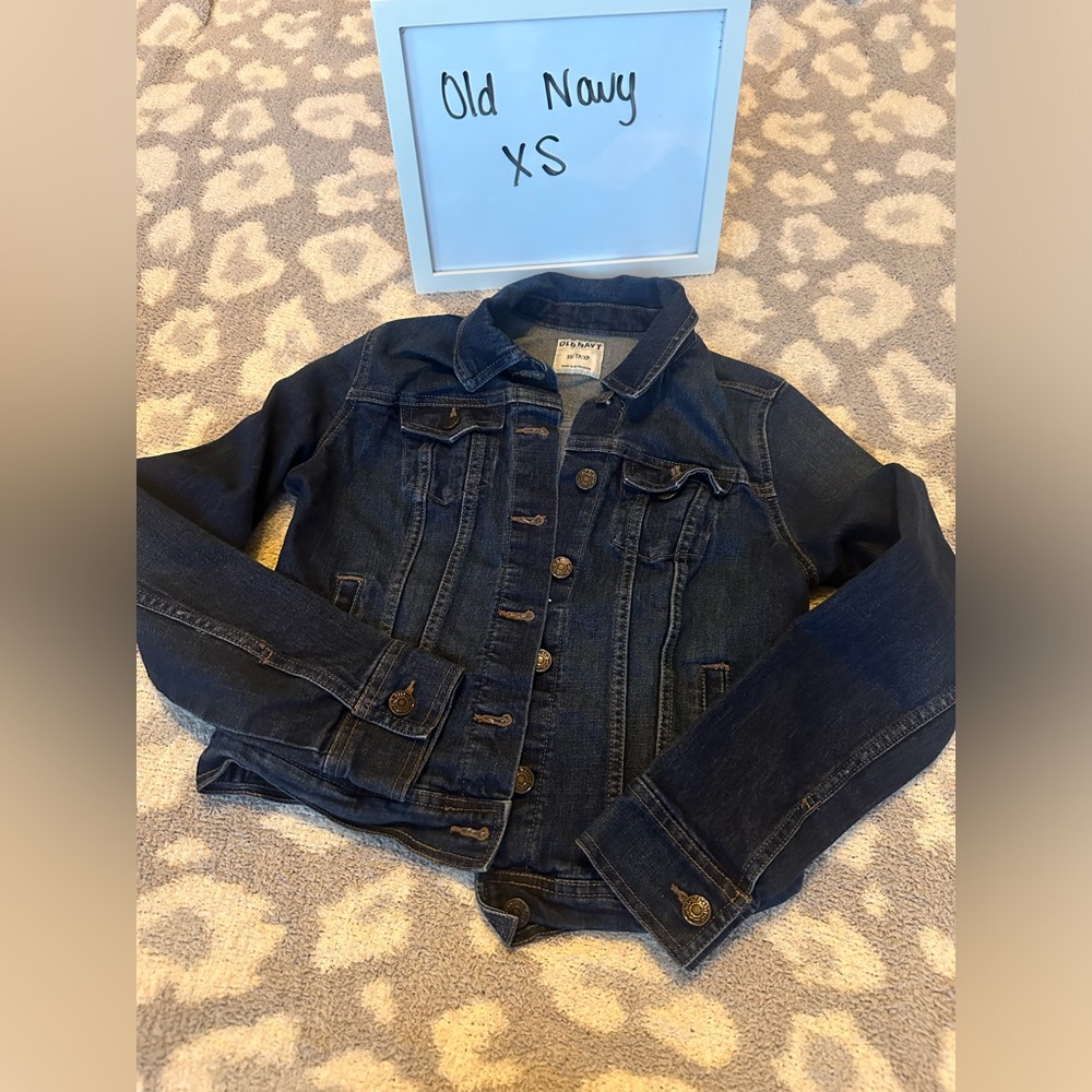 Old navy dark denim jacket